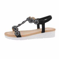 Damen Keilsandaletten - black