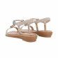 Damen Flache Sandalen - gold