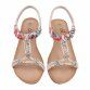 Damen Keilsandaletten - beige