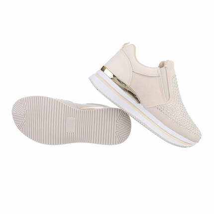 Damen Low-Sneakers - beige