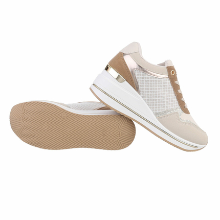 Damen High-Sneakers - beige