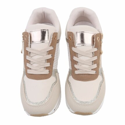 Damen High-Sneakers - beige