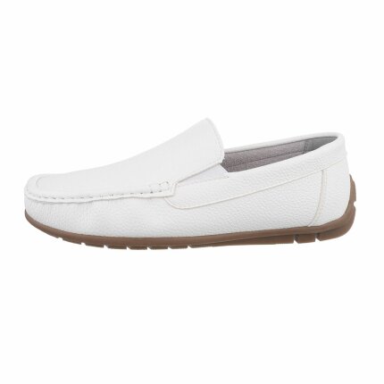 Herren Mokassins - white Gr. 45