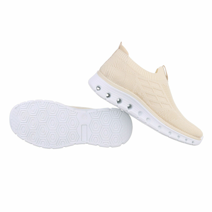 Damen Low-Sneakers - beige