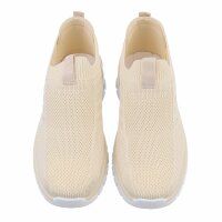Damen Low-Sneakers - beige