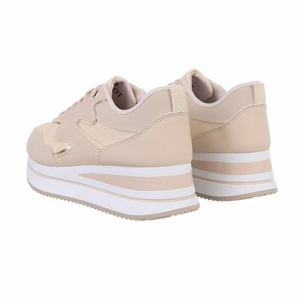 Damen Low-Sneakers - apricot