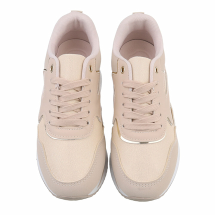 Damen Low-Sneakers - apricot