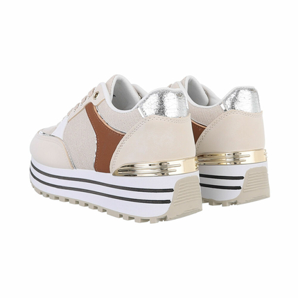 Damen Low-Sneakers - apricot