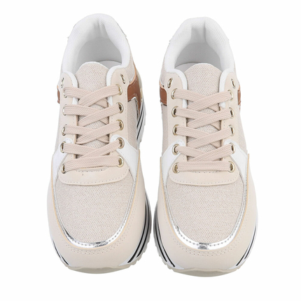 Damen Low-Sneakers - apricot