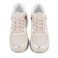 Damen Low-Sneakers - apricot