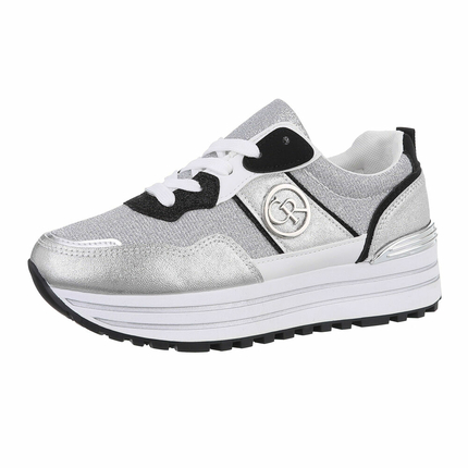 Damen Low-Sneakers - silver