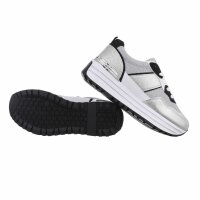 Damen Low-Sneakers - silver