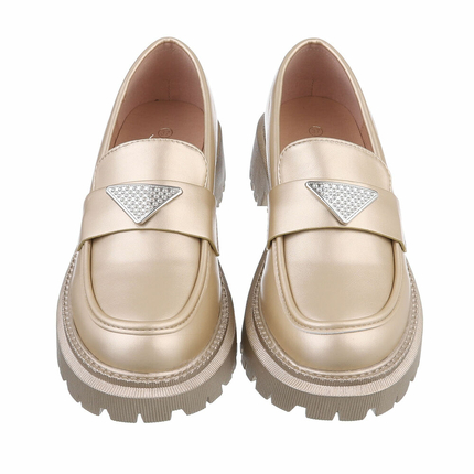 Damen Slipper - gold