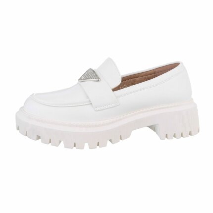 Damen Slipper - white Gr. 37