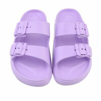 Damen Pantoletten - purple