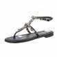 Damen Flache Sandalen - black