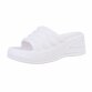 Damen Pantoletten - white - 12 Paar
