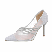 Damen High-Heel Pumps - silver