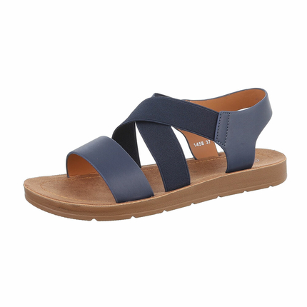 Damen Flache Sandalen - blue - 12 Paar