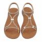 Damen Flache Sandalen - gold