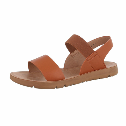 Damen Flache Sandalen - brown