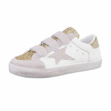 Damen Low-Sneakers - gold