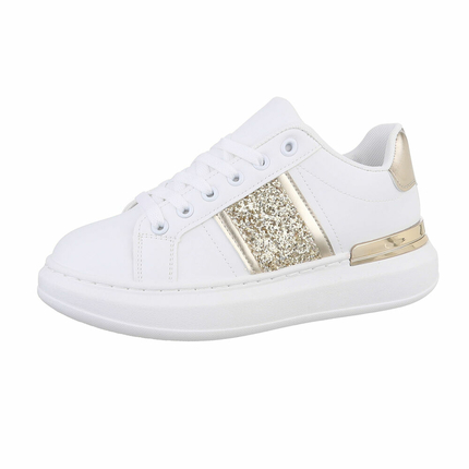 Damen Low-Sneakers - gold - 12 Paar