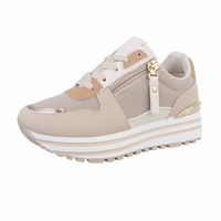 Damen Keilabsatz-Sneakers - beige