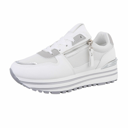 Damen Keilabsatz-Sneakers - white