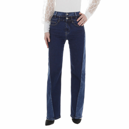 Damen High Waist Jeans von Laulia Gr. S/36 - DK.blue