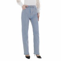 Damen High Waist Jeans von Laulia - blue