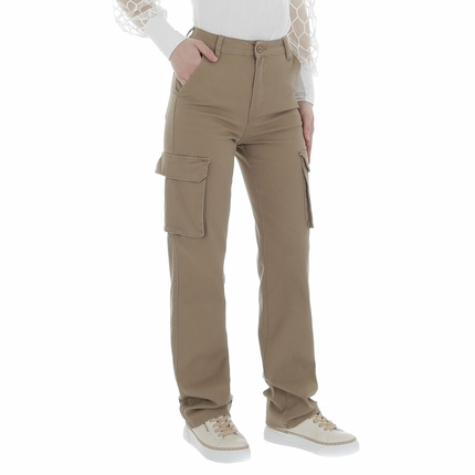 Damen Stoffhose von Laulia - beige