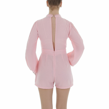 Damen Kurzer Jumpsuit von Emma&Ashley - pink