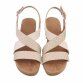Damen Keilsandaletten - beige