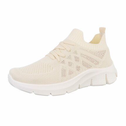 Damen Sportschuhe - beige Gr. 38