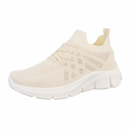 Damen Sportschuhe - beige Gr. 38