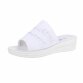 Damen Keilsandaletten - white - 12 Paar
