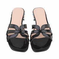 Damen Flache Sandalen - black