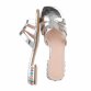 Damen Flache Sandalen - silver