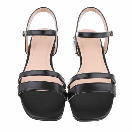 Damen Flache Sandalen - black