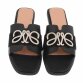 Damen Flache Sandalen - black