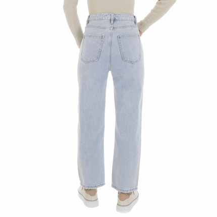 Damen High Waist Jeans von Laulia - LT.blue