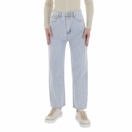 Damen High Waist Jeans von Laulia Gr. XL/42 - LT.blue