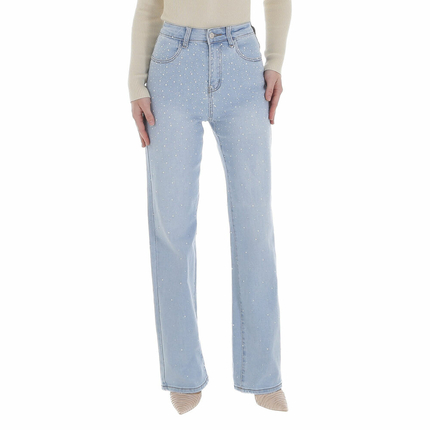 Damen High Waist Jeans von Laulia Gr. M/38 - L.blue