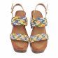 Damen Keilsandaletten - beige