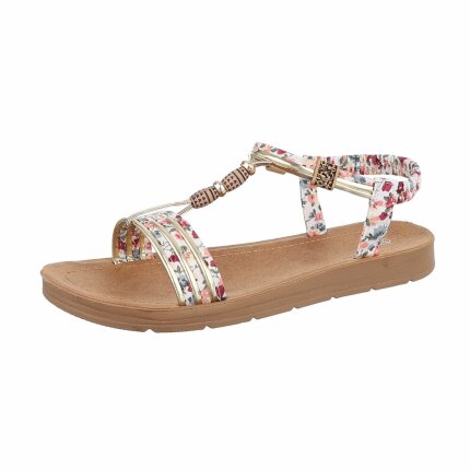 Damen Flache Sandalen - white
