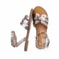 Damen Flache Sandalen - pewter