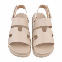 Damen Pantoletten - beige
