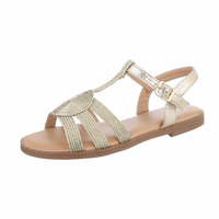 Damen Flache Sandalen - gold