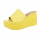 Damen Keilsandaletten - yellow
